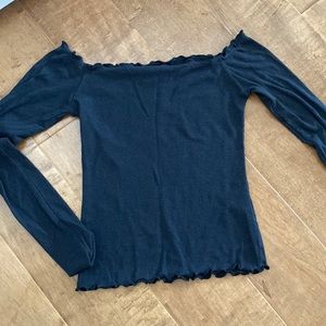 black off the shoulder top